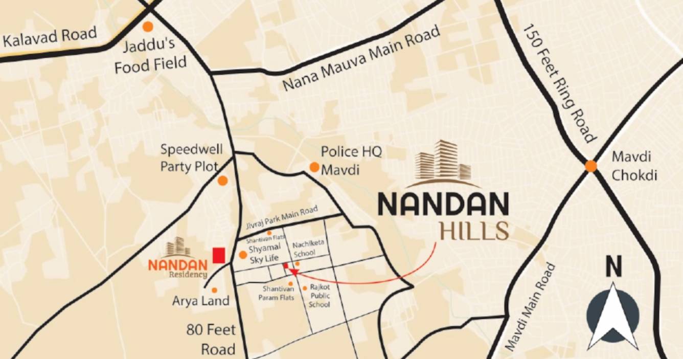  nandan hills Location Plan