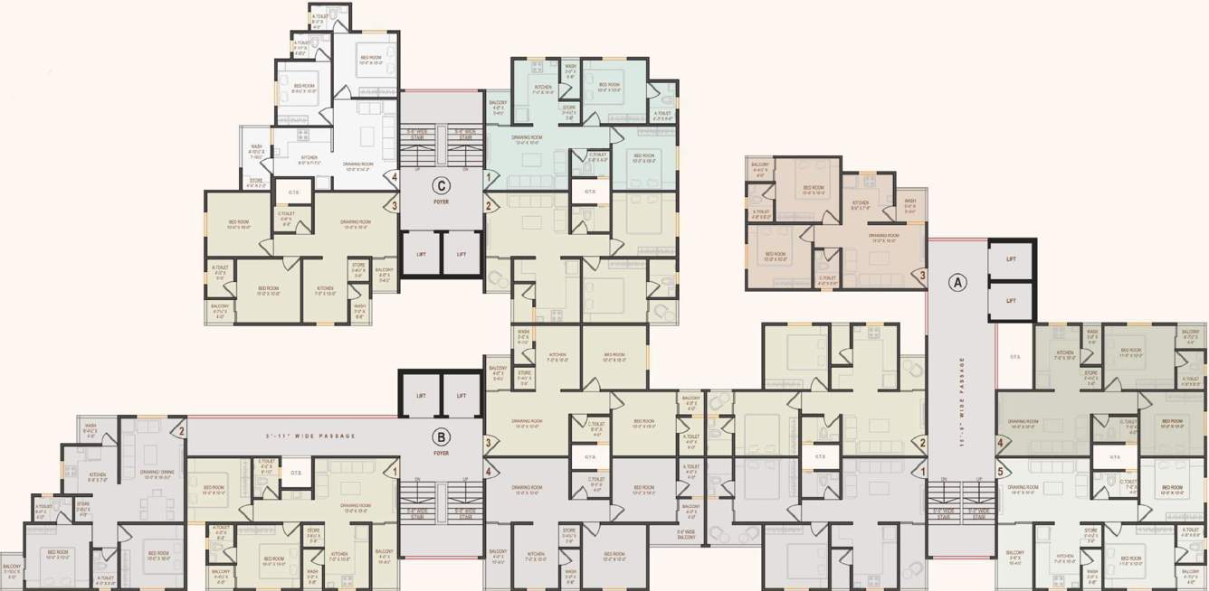  enclave Block A,B,C Cluster Plan