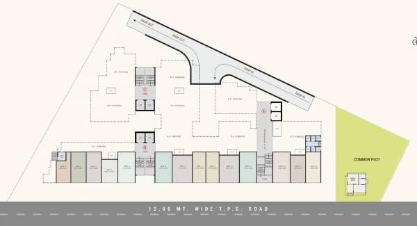  enclave Block A,B,C Cluster Plan For Ground Floor