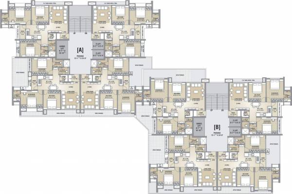A,B Cluster Plan For 2nd Floor heights A,B Cluster Plan For 2nd Floor