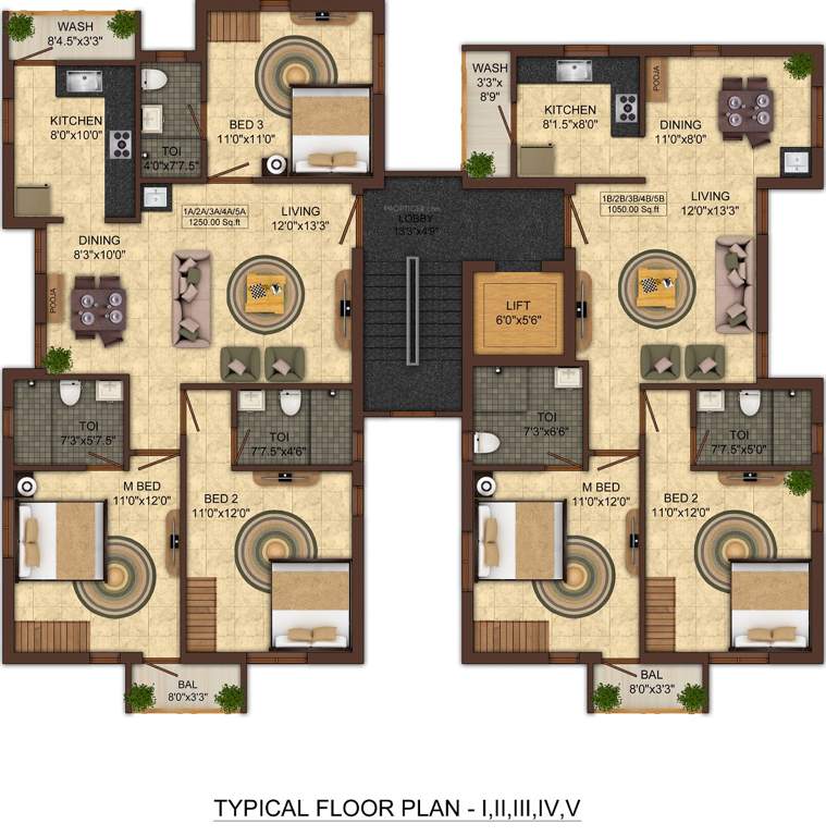  swagatham Swagatham Cluster Plan from 1st to 5th Floor