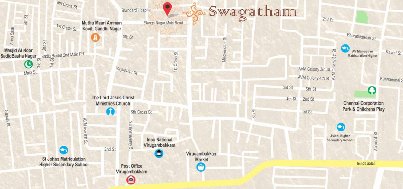  swagatham Location Plan