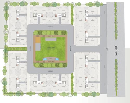  samruddhi-residency A, B, C, D, E, F, G, H, I, J, K and L Cluster Plan for ground Floor