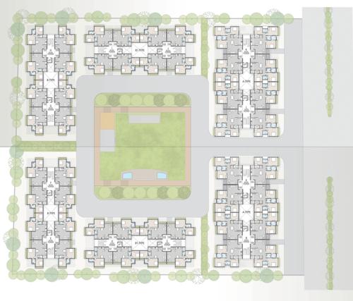  samruddhi-residency A, B, C, D, E, F, G, H, I, J, K and L Cluster Plan from 1st to 5th Floor