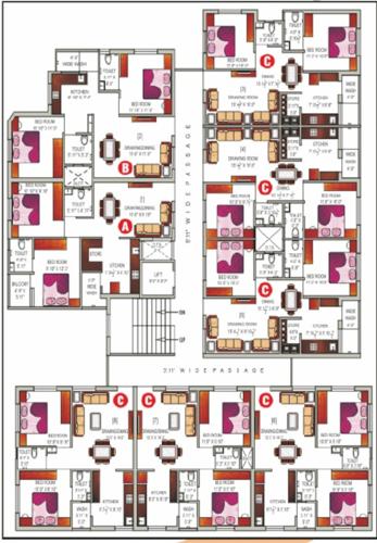 Avdhoot Heights Cluster Plan from 1st to 4th Floor avdhoot-heights Avdhoot Heights Cluster Plan from 1st to 4th Floor