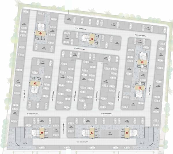  residency A Cluster Plan for -1th Floor