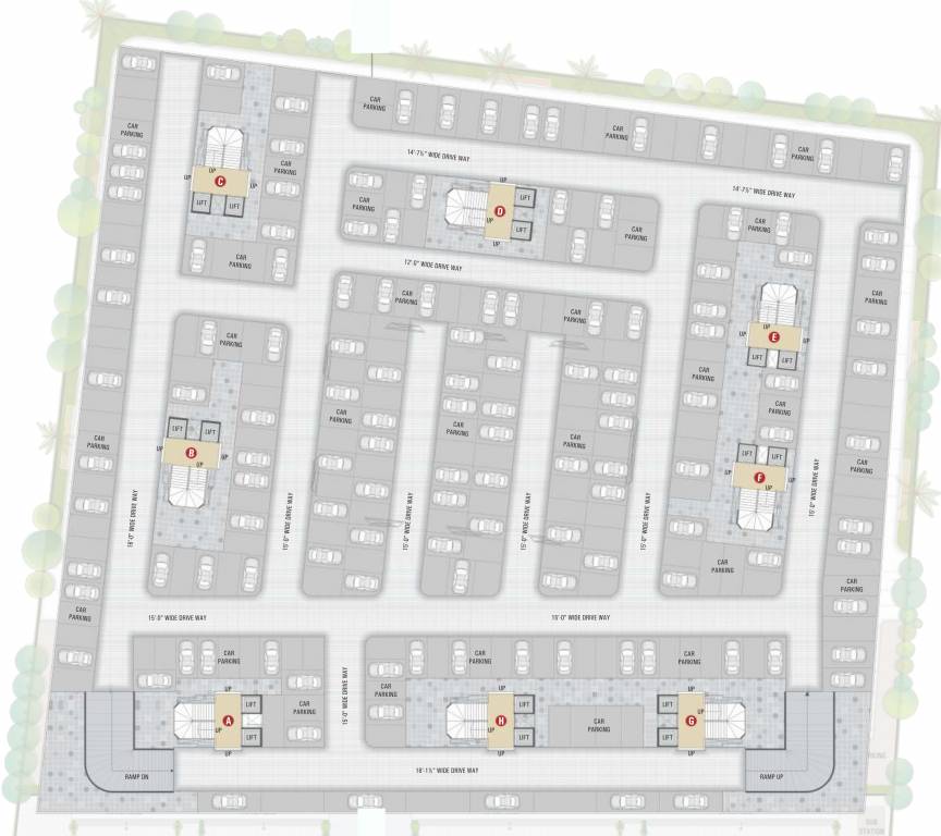 residency A Cluster Plan for 1th Floor