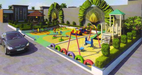  row-house Children's play area