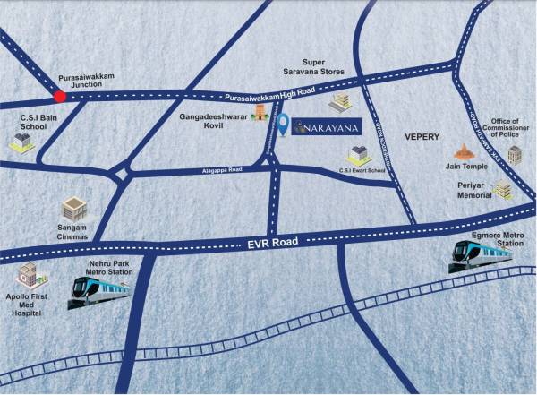  narayana Location Plan