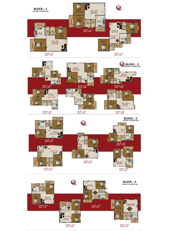  cc majestic enclave Cluster Plan