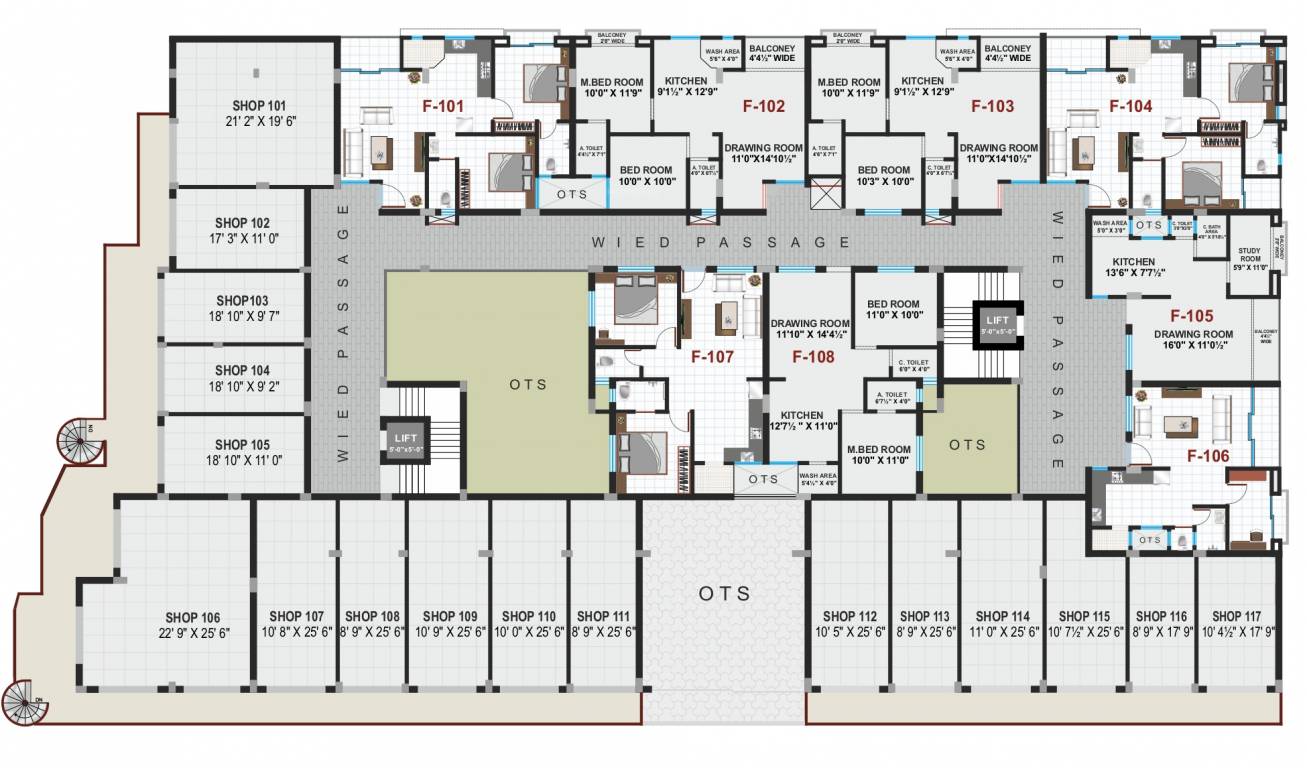vishwam square Vishwam Square Cluster Plan for 1st Floor