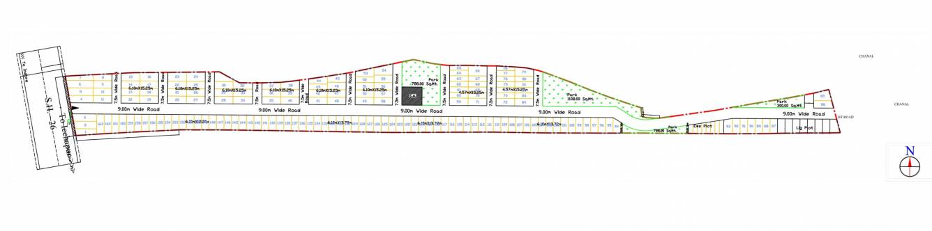 vraj dham Layout Plan