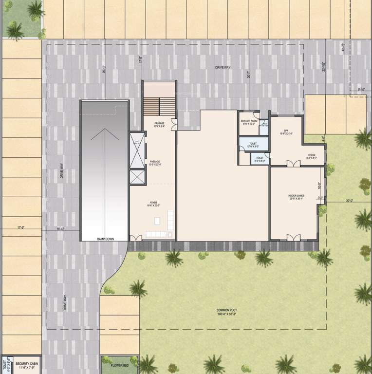  shantiniketan auram elevate 2 Shantiniketan Auram Elevate 2 Cluster Plan for ground Floor