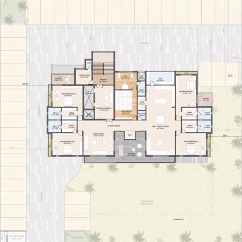  shantiniketan-auram-elevate-2 Shantiniketan Auram Elevate 2 Cluster Plan from 1st to 13th Floor