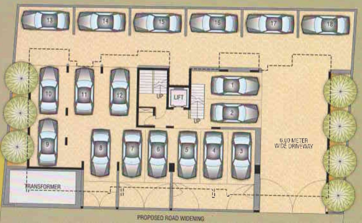  residency Sunnybay Residency Cluster Plan for ground Floor