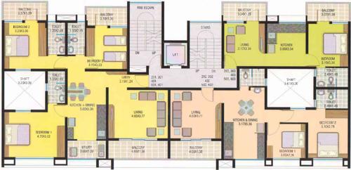  residency Sunnybay Residency Cluster Plan from 2nd to 6th Floor
