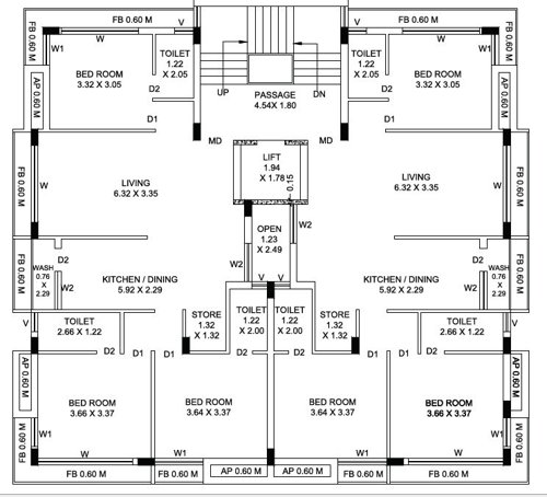  avsar-palace-4 1 Cluster Plan from 1st to 5th Floor