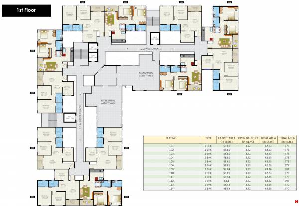  legacy-royale A Building Cluster Plan for 1st Floor