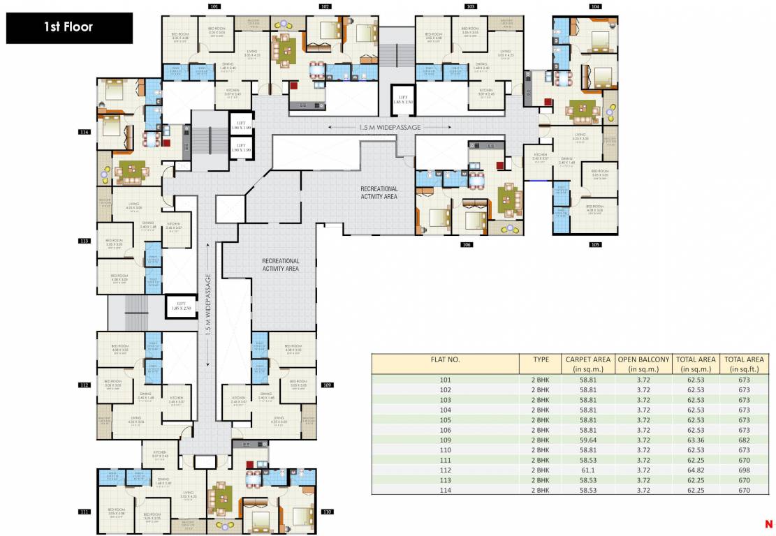  legacy royale A Building Cluster Plan for 1st Floor