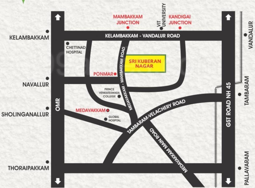  sri kuberan nagar Location Plan