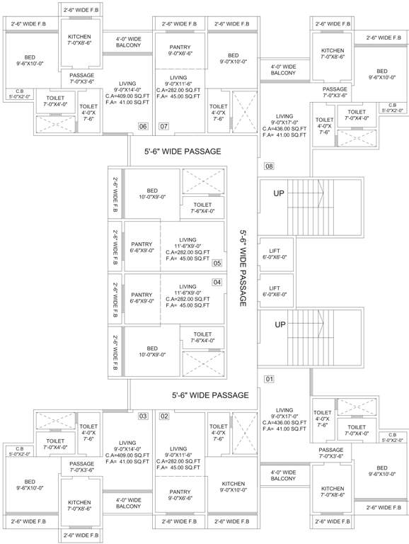  axis world Axis World Cluster Plan From 2nd to 7th, 9th To 12th, 14th To 17th Floor