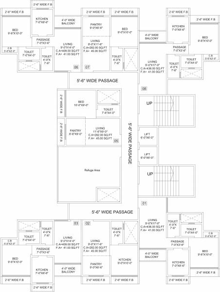  axis-world Axis World Cluster Plan From 8th, 13th And 18th Floor