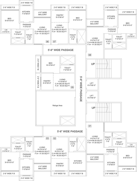 axis world Axis World Cluster Plan From 8th, 13th And 18th Floor
