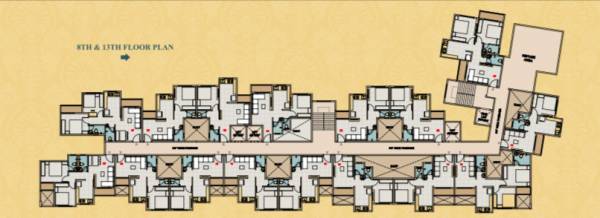  tulsi-aagman Building No-2 Cluster Plan