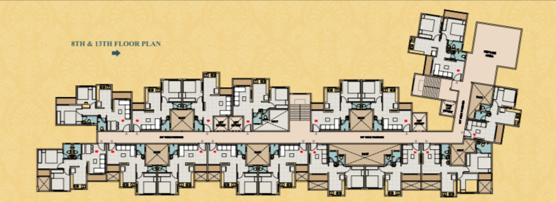  tulsi aagman Building No 2 Cluster Plan