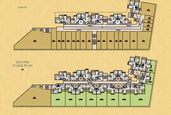  tulsi-aagman Building No-2 Cluster Plan