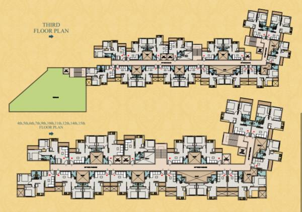  tulsi-aagman Building No-2 Cluster Plan