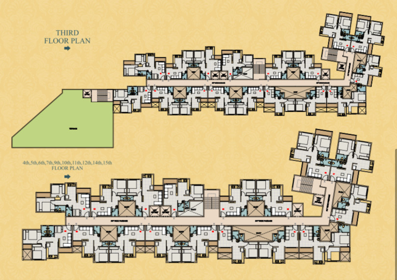  tulsi aagman Building No 2 Cluster Plan