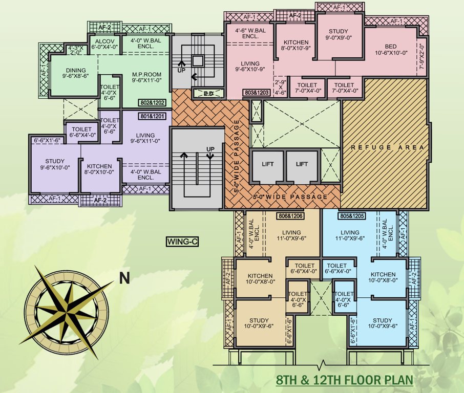  galaxy heights Galaxy Heights Cluster Plan from 8th to 12th Floor