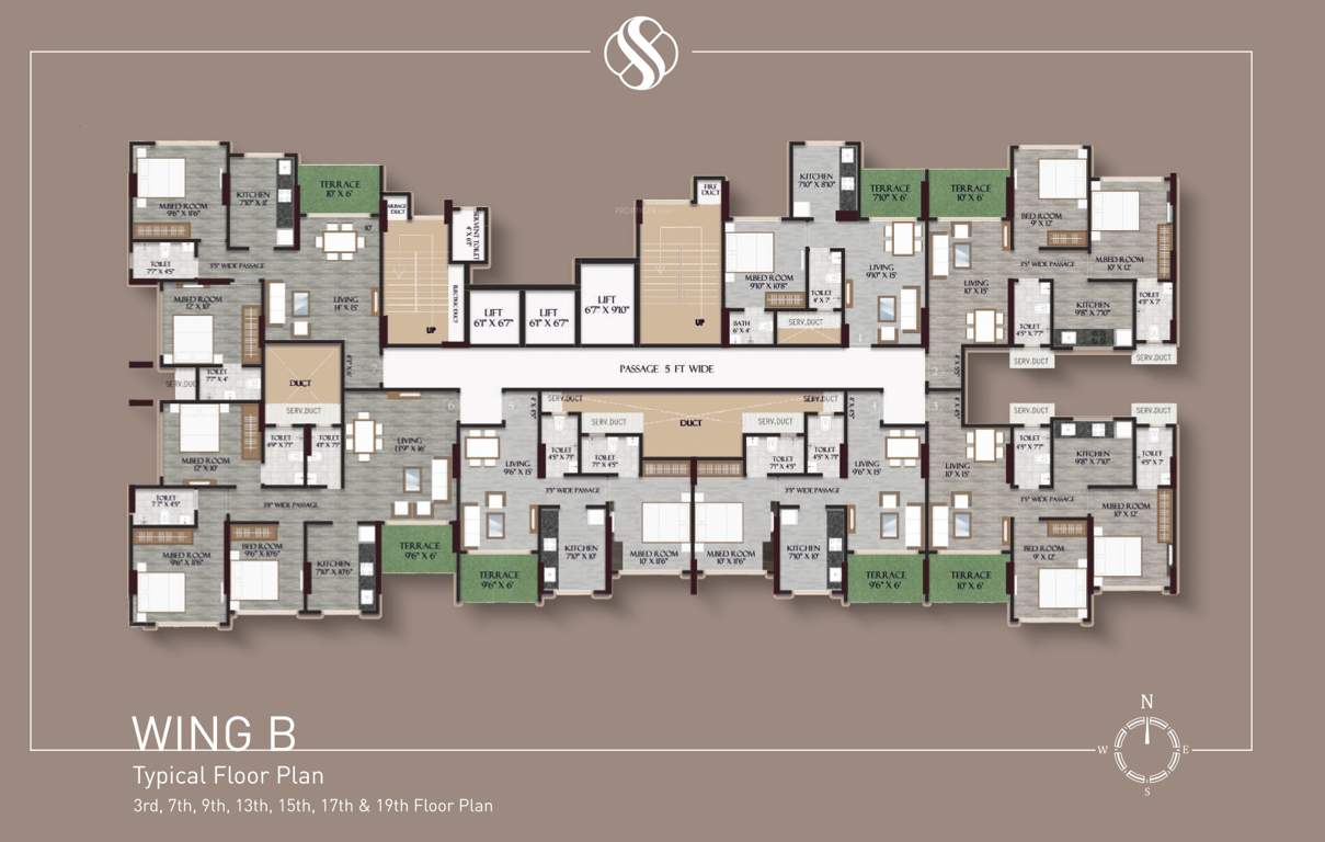  sarvoday symphoncy Sarvoday Symphoncy B Wing Cluster Plan