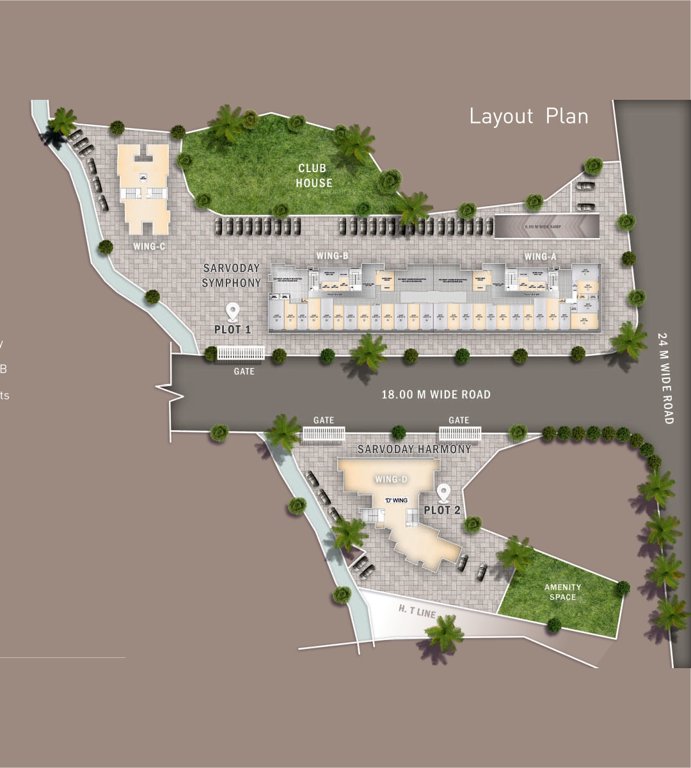  sarvoday symphoncy Layout Plan