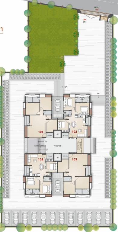  prince heritage Layout Plan