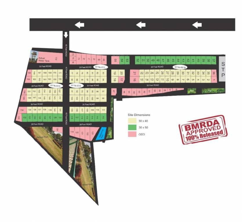  nayana greens Layout Plan