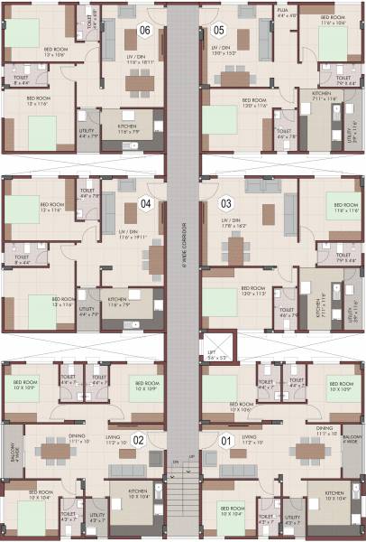  labh Labh Cluster Plan Typical Floor