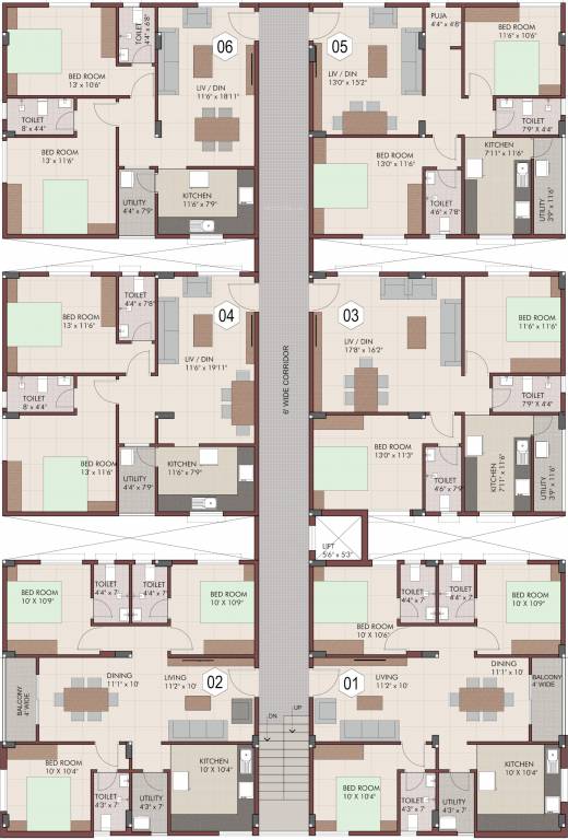  labh Labh Cluster Plan Typical Floor
