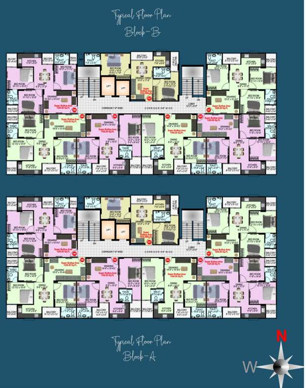 sky legend Block A Cluster Plan