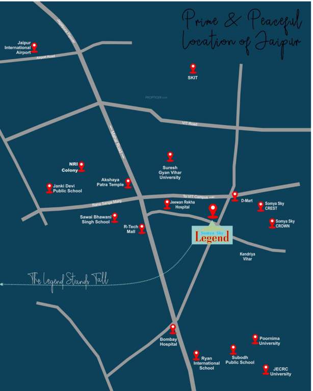  sky legend Location Plan