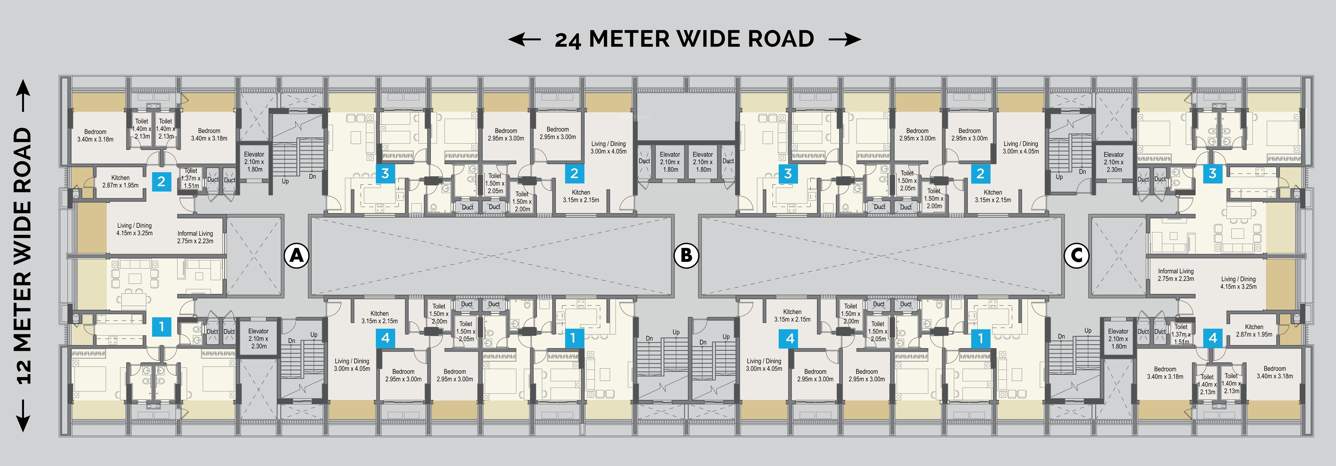  newton homes hadapsar phase ii B Cluster Plan