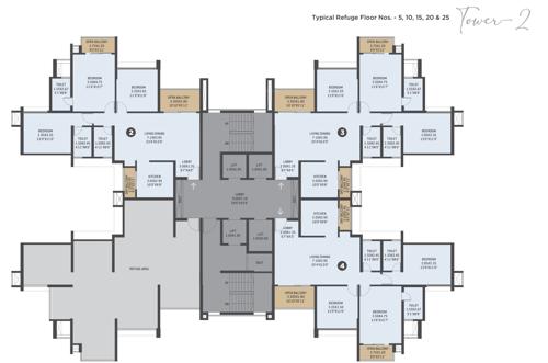 Tower 2 Cluster Plan For 5, 10, 15, 20 And 25 Floor altair Tower 2 Cluster Plan For 5, 10, 15, 20 And 25 Floor