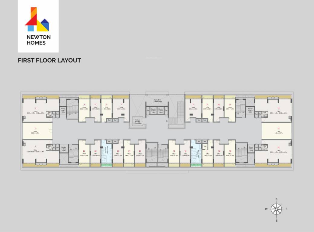 newton homes A Cluster Plan for 1st Floor