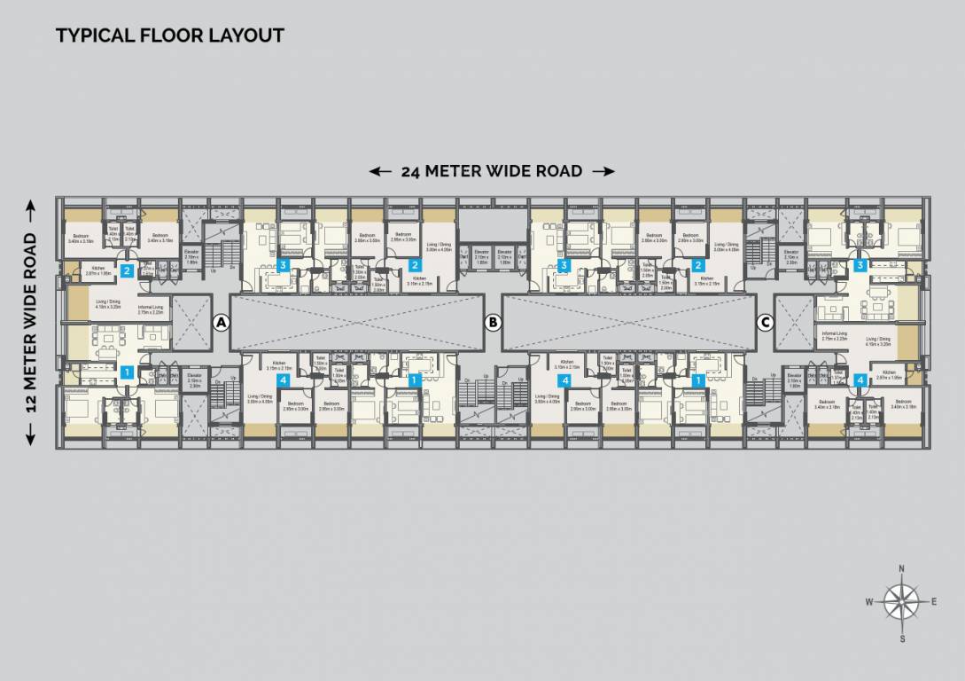 newton homes A Typical Cluster Plan