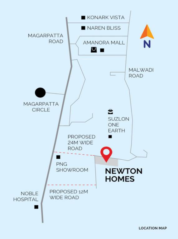 newton homes Location Plan