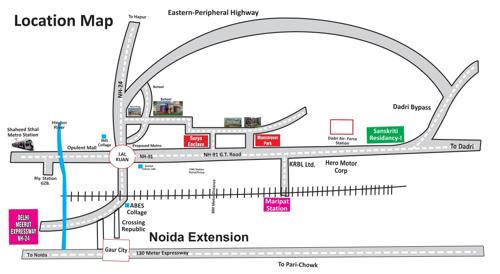 Location Plan surya-villa-enclave Location Plan