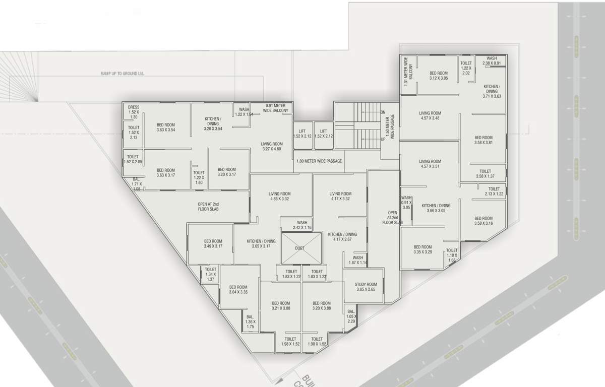  preyansh heights Preyansh Heights Cluster Plan from 2nd to 7th Floor