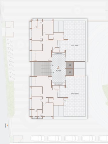  royal-living Block A Cluster Plan for 14th Floor