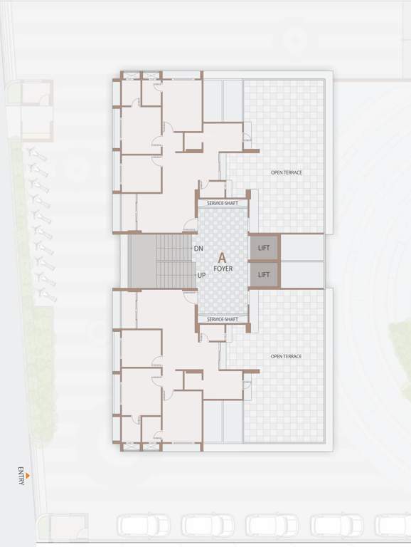  royal living Block A Cluster Plan for 14th Floor